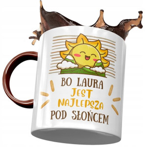 Kubek Bordowy Dla Laury Koleżanki Przyjaciółki