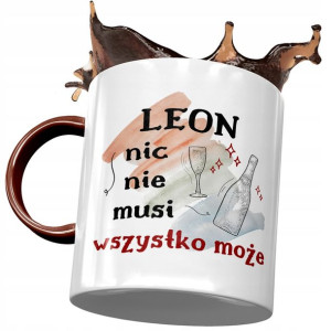 Kubek Bordowy dla Leona Przyjaciela Kolegi Prezent