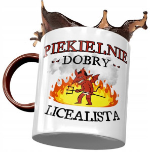Kubek Bordowy Dla Licealisty Piekielnie Dobry