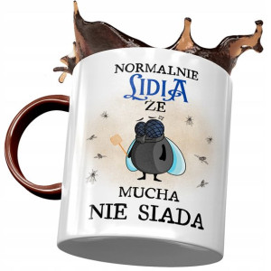 Kubek Bordowy Dla Lidii Żony Koleżanki na Prezent