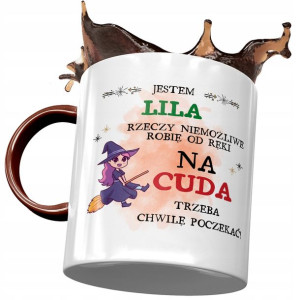 Kubek Bordowy Dla Lili Koleżanki Żony na Prezent