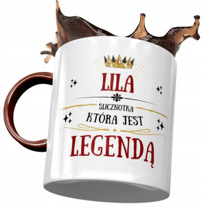 Kubek Bordowy Dla Lili Koleżanki Żony na Prezent