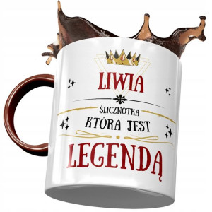 Kubek Bordowy Dla Liwii Przyjaciółki Na Prezent