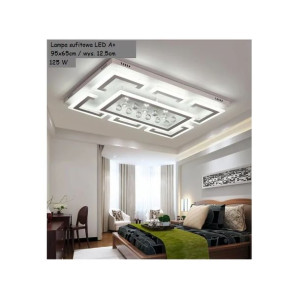 Plafon , Lampa Sufitowa Led 95x65cm Glam Plafon Sterowany Pilotem