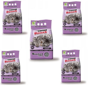 SUPER BENEK Lawenda 5x 5l żwirek dla kota