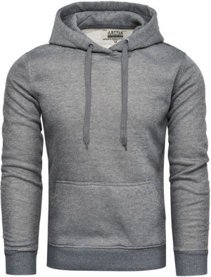 Bluza męska z kapturem grafitowa Recea - XXL