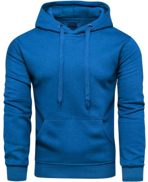 Bluza męska z kapturem niebieska Recea - XL