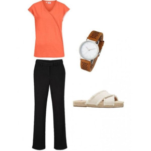 Bonprix Elastyczne Proste Spodnie Chinosy Casual Kieszenie 40-42 917483