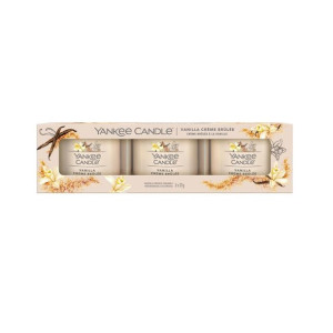 Zestaw Yankee Candle Vanilla & Creme Brulee Mini Świece x 3
