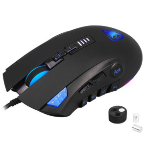 Mysz gamingowa Sades Axe RGB Czarno-Niebieska