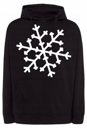 Bluza męska nadruk ŚNIEŻYNKA PŁATEK ŚNIEGU r.4XL