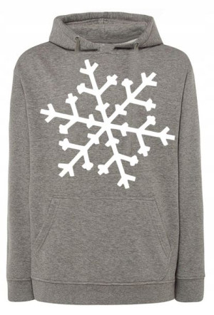 Bluza męska nadruk ŚNIEŻYNKA PŁATEK ŚNIEGU r.M