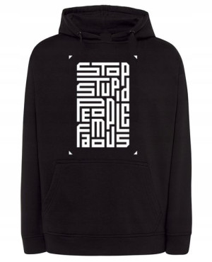 Bluza męska nadruk STOP STUPID PEOPLE r.3XL