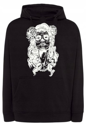 Bluza męska nadruk Twarz CZASZKA Kobieta r.5XL