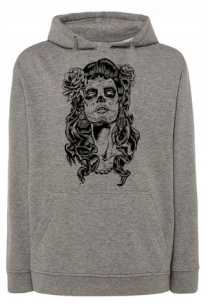 Bluza męska nadruk Twarz CZASZKA Kobieta r.XL