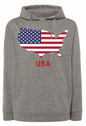 Bluza męska nadruk USA Flaga r.4XL