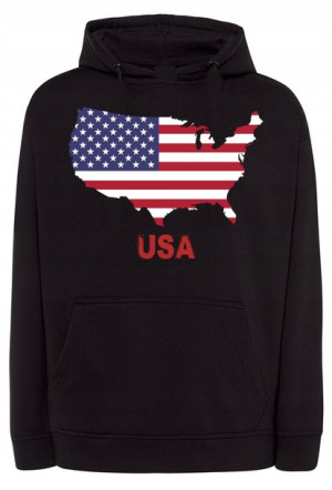 Bluza męska nadruk USA Flaga r.XL