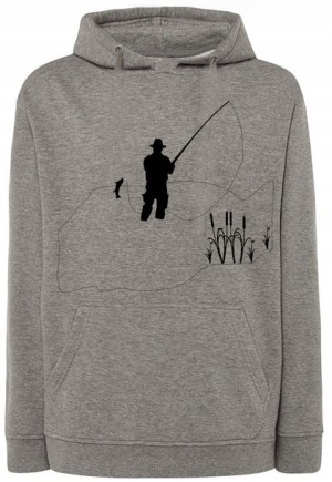 Bluza męska nadruk WĘDKARZ WĘDKOWANIE r.XXL