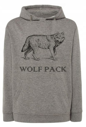 Bluza męska nadruk WILK Wolf Pack r.XS