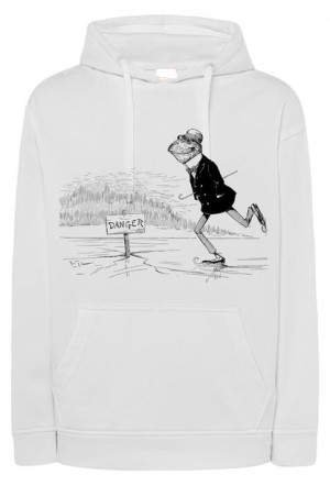 Bluza męska nadruk Żaba na Łyżwach r.M