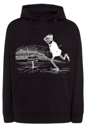 Bluza męska nadruk Żaba na Łyżwach r.XL