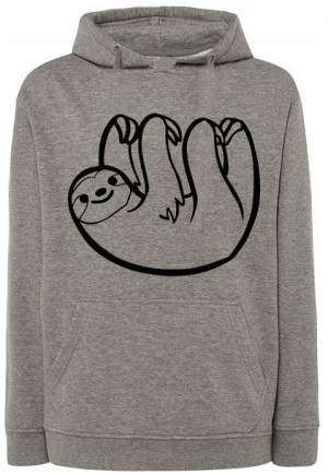Bluza męska nadruk zabawny LENIWIEC r.L