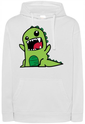 Bluza męska nadruk zielony Potwór DINO r.XS
