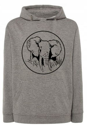 Bluza męska nadruk zwierzę SŁOŃ r.3XL