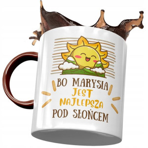 Kubek Bordowy Dla Marysi Maji Mari na Prezent