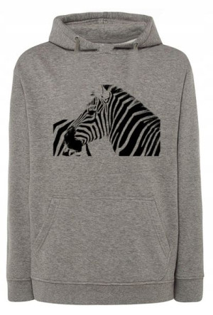 Bluza męska nadruk zwierzę ZEBRA r.4XL