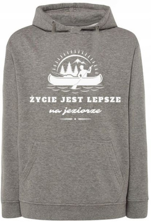 Bluza męska nadruk Życie na Jeziorze r.XXL