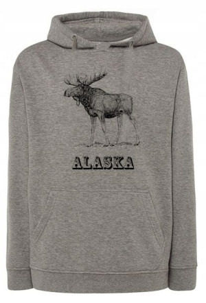 Bluza męska nadruk Łoś ALASKA r.XXL