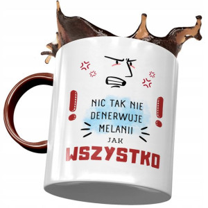 Kubek Bordowy Dla Melanii Żony Koleżanki Prezent