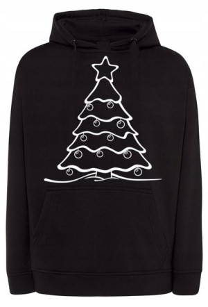 Bluza męska świąteczny nadruk CHOINKA r.4XL