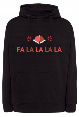 Bluza męska świąteczny nadruk FA LA LA r.4XL