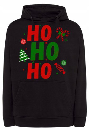 Bluza męska świąteczny nadruk HO HO HO r.3XL