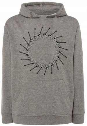 Bluza muzyczny nadruk Gitara Muzyka r.3XL