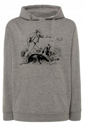 Bluza MYŚLIWSKI nadruk PIES POLOWANIE r.3XL