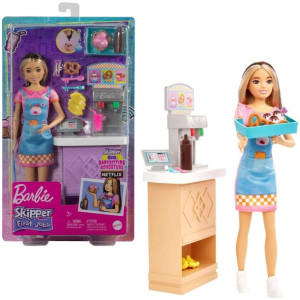 Barbie Opiekunka lalka Skipper zestaw Pierwsza Praca Bar Mleczny