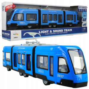 Tramwaj Z Napędem Otwierane Drzwi Dźwięki Światła