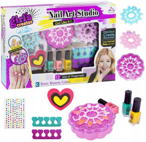 Zestaw DO MALOWANIA PAZNOKCI dla dzieci MANICURE