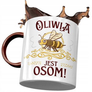 Kubek Bordowy Dla Oliwii Koleżanki Przyjaciółki