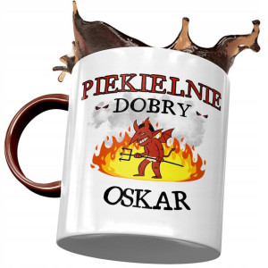 Kubek Bordowy Dla Oskara Kolegi Męża na Prezent