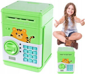Sejf Skarbonka Bankomat Na Monety Banknoty Na Pin