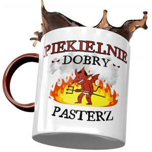 Kubek Bordowy Dla Pasterza Piekielnie Dobry