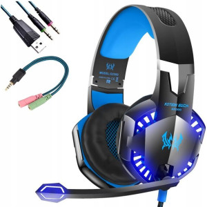 SŁUCHAWKI Gamingowe Dla Gracza USB PS4 Xbox PC LED