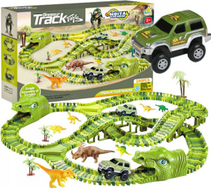 Tor Samochodowy Wyścigowy Dino Park Z Dinozaurami