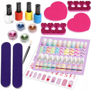 Zestaw do malowania paznokci MANICURE LAKIERY 13el