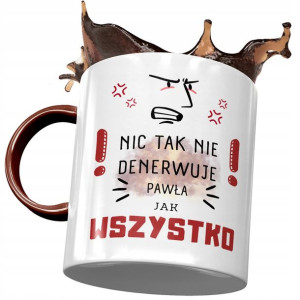 Kubek Bordowy Dla Pawła Kolegi Męża na Prezent