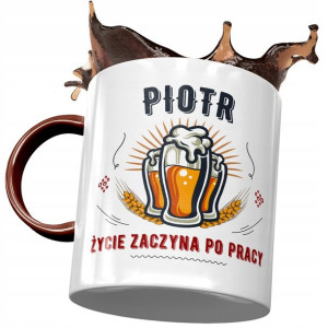 Kubek Bordowy Dla Piotra Piotrka Kolegi na Prezent